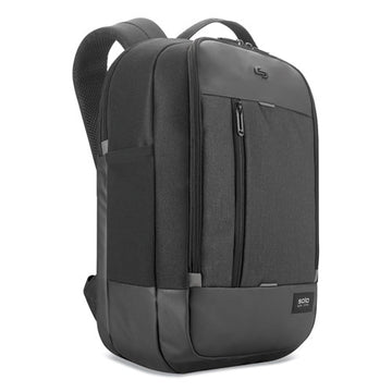 Solo Magnitude Backpack, For 17.3" Laptops, 12.5 X 6 X 18.5, Black Herringbone freeshipping - TVN Wholesale